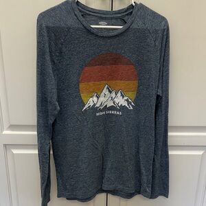 Old Navy Heather Blue Crewneck Tee
